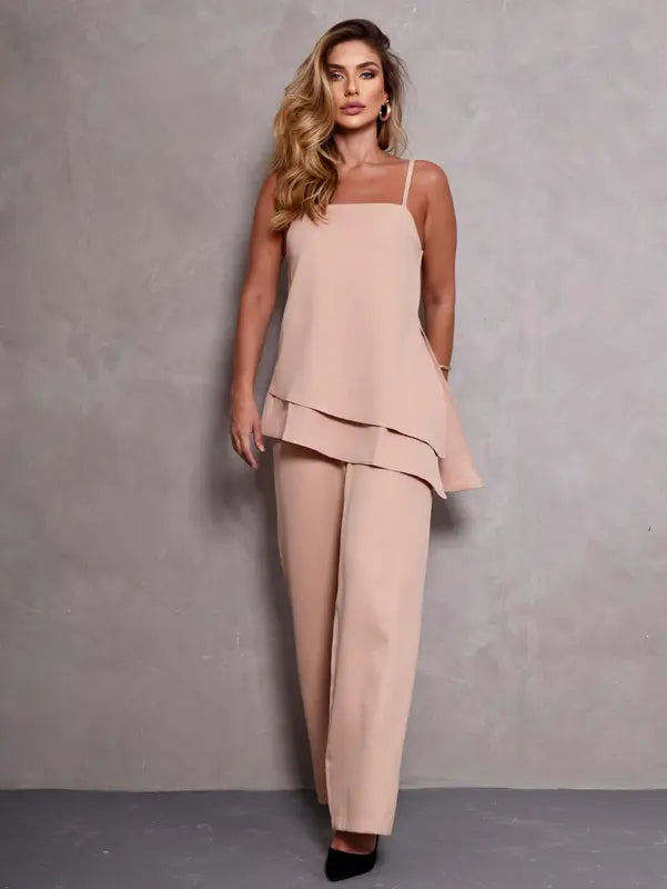 Conjunto Feminino Valentina – Blusa e Calça Pantalona