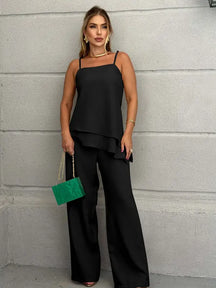 Conjunto Feminino Valentina – Blusa e Calça Pantalona