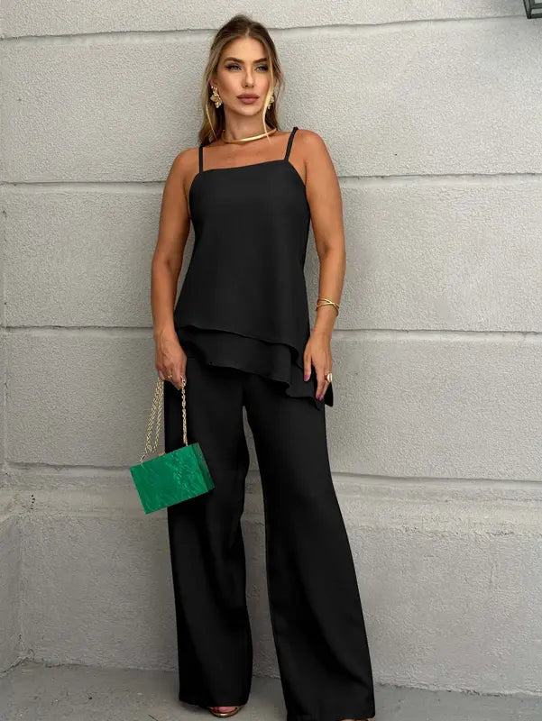 Conjunto Feminino Valentina – Blusa e Calça Pantalona